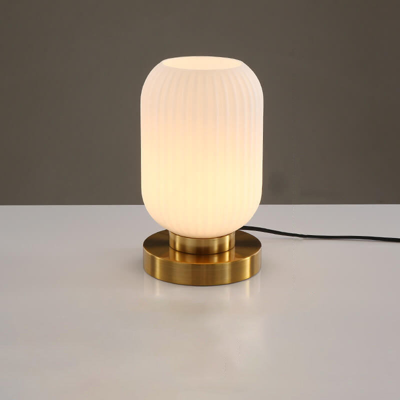 Stylish Glass Oval Table Lamp for Home Decor - Pexav