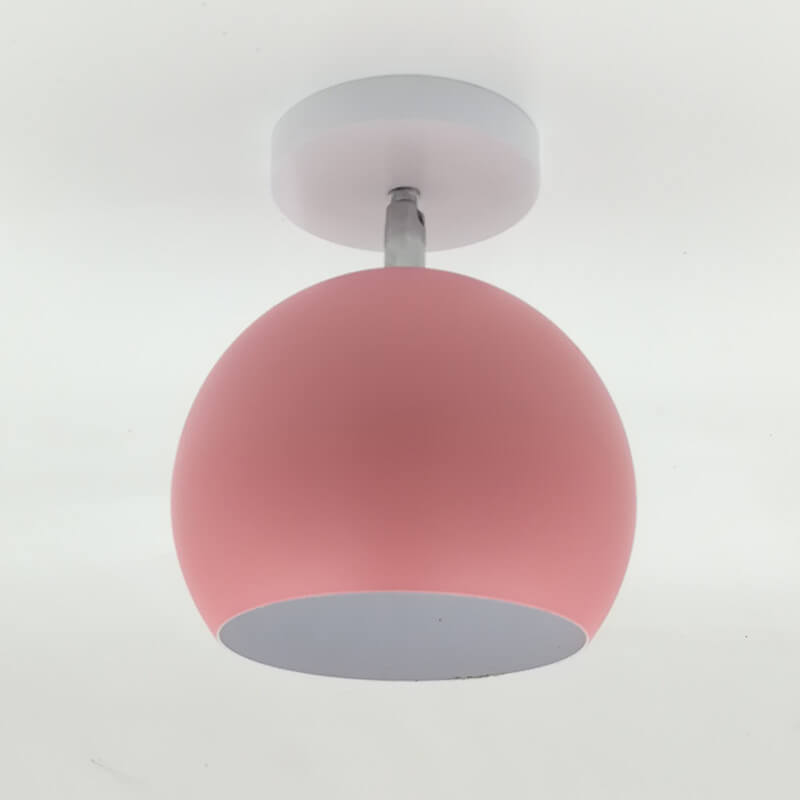 Soft Pink Flush Mount Ceiling Light - Pexav