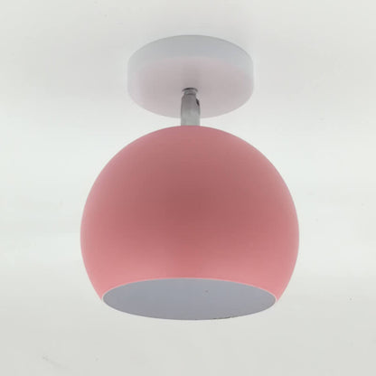 Soft Pink Flush Mount Ceiling Light - Pexav