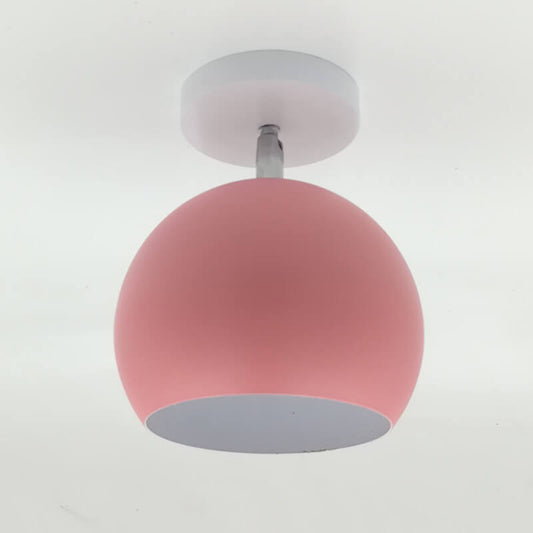 Soft Pink Flush Mount Ceiling Light - Pexav