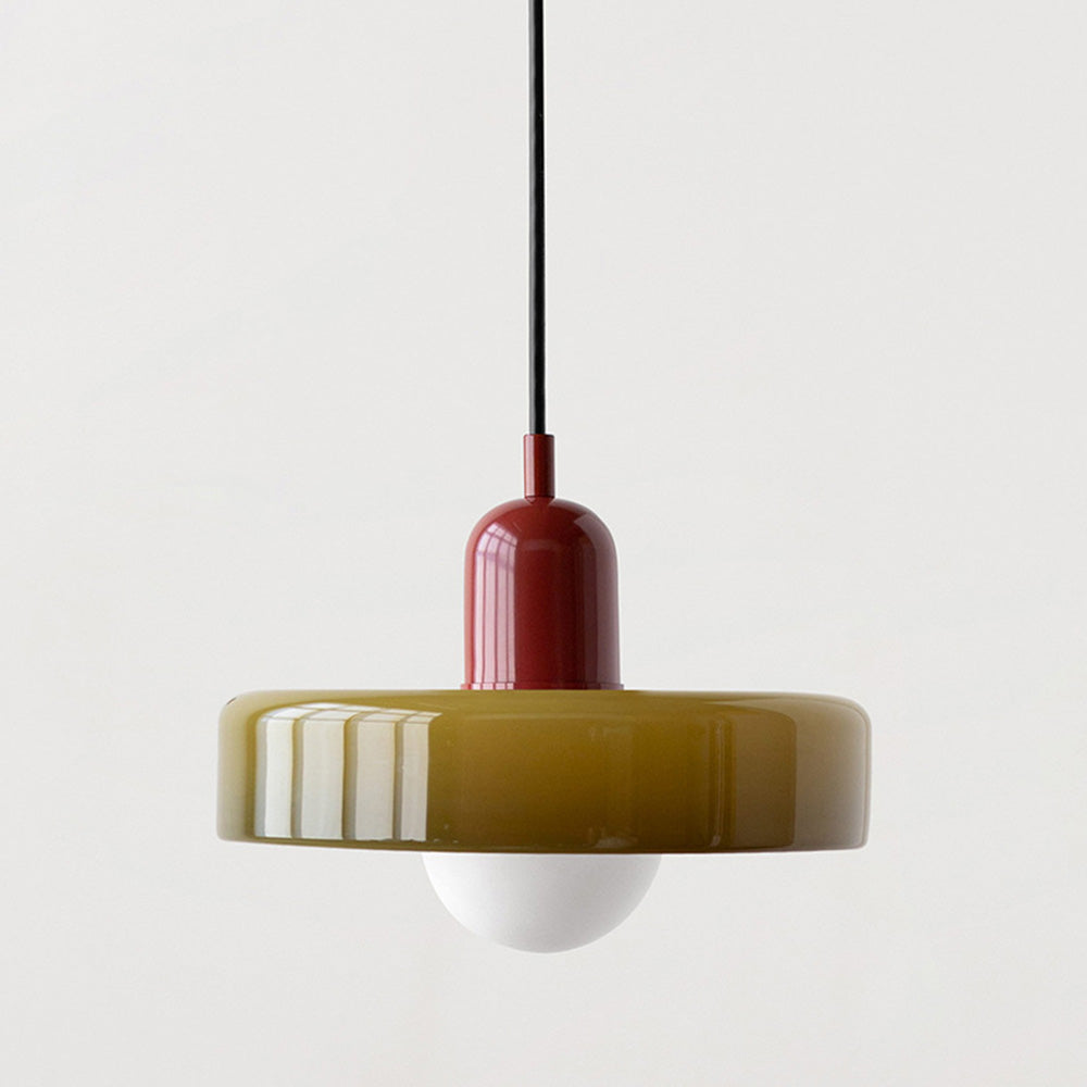 Stylish Glass Pendant Light Colorful Hanging Ceiling Lamp
