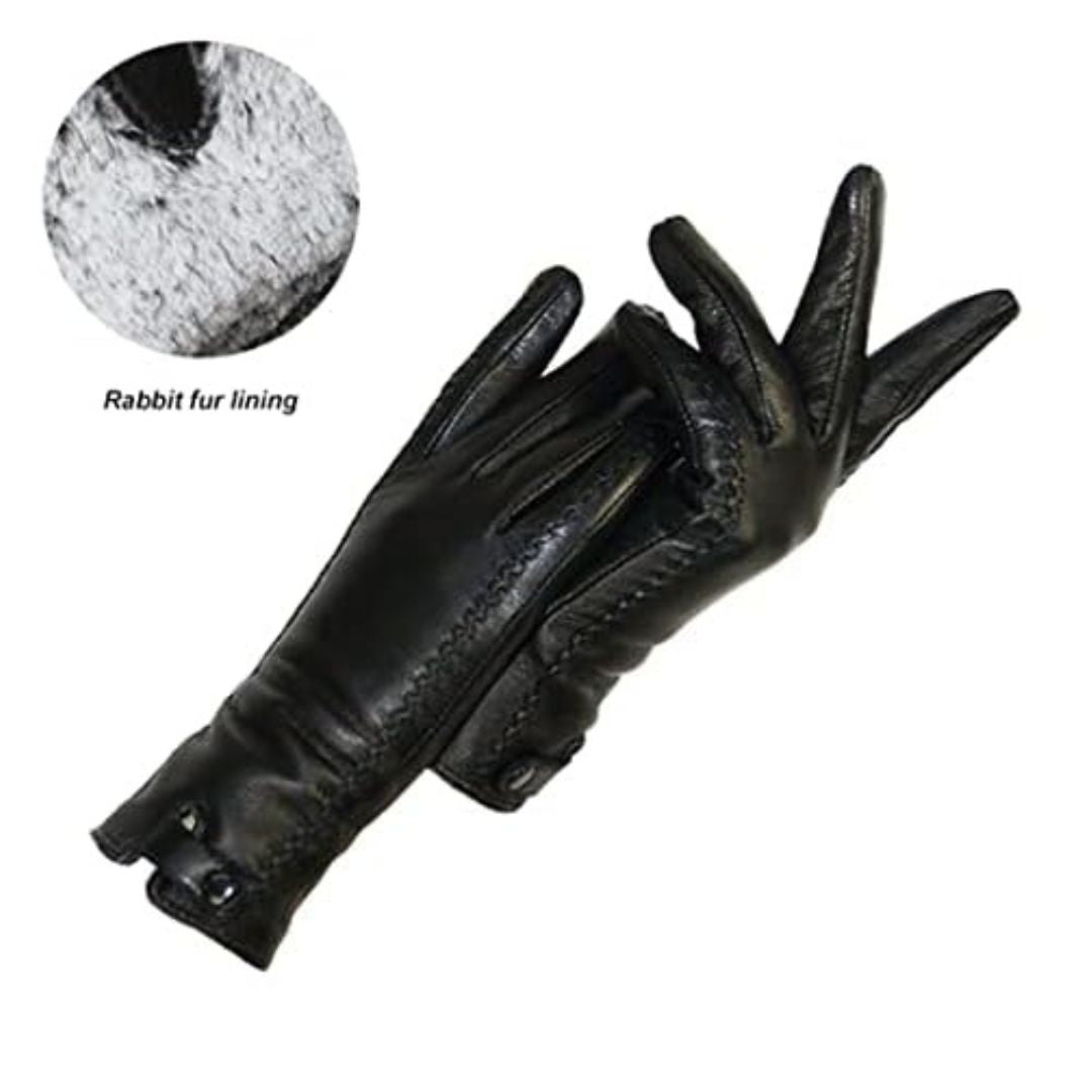 Classic Brown Insulated Leather Gloves
