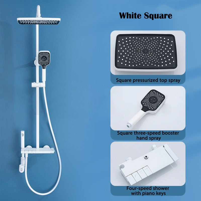 Luxury Rainfall Shower Head Bathroom Set