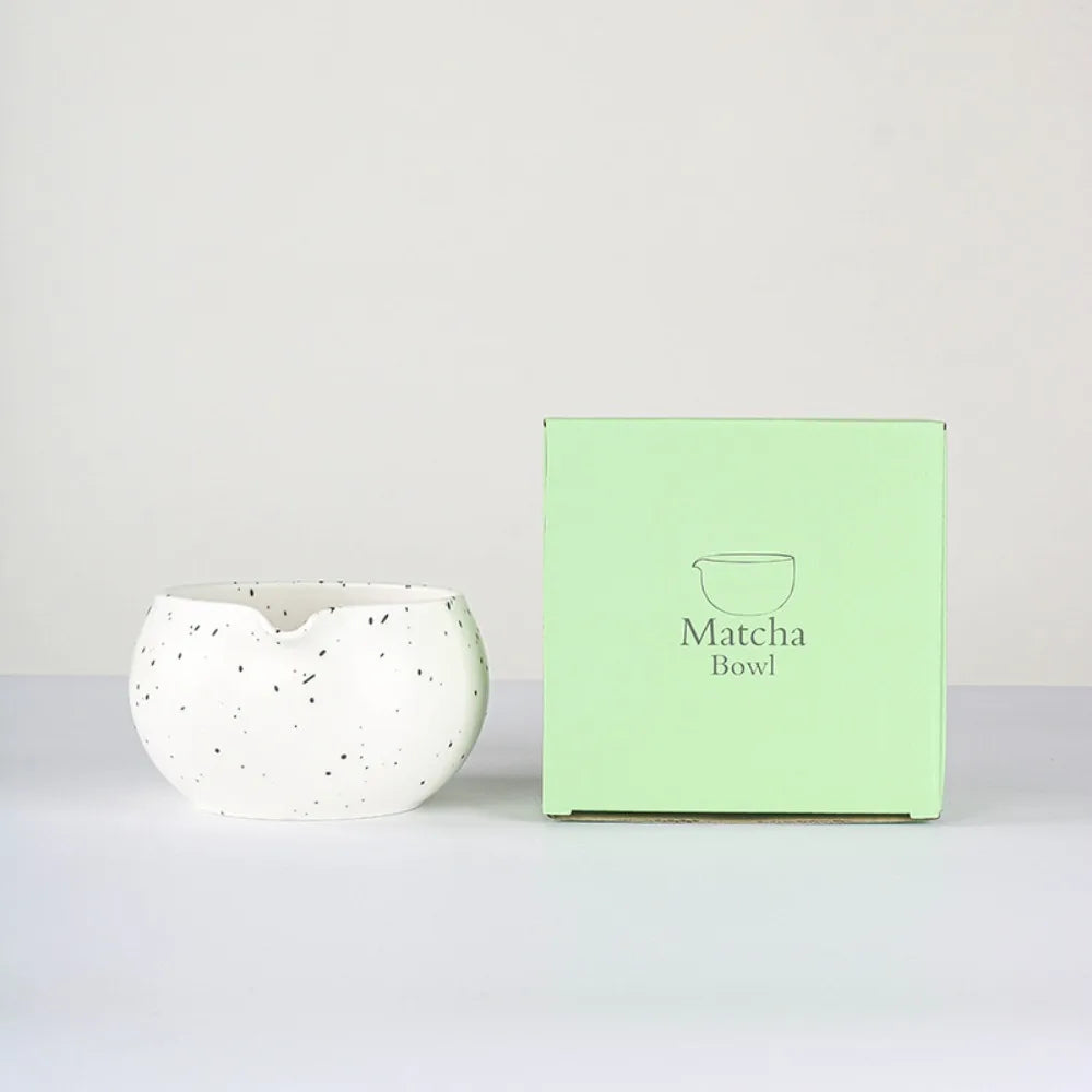 Traditional Japanese Green Tea Ceramic Bowl - Pexav