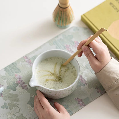 Ceramic Matcha Bowl Set Natural Size Standard High-Quality with Whisk-3