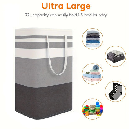 Big Capacity Folding Laundry Basket with Handles