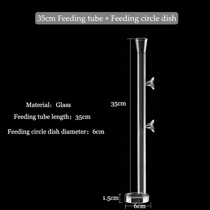 Clear Acrylic Fish Tank Feeding Tube