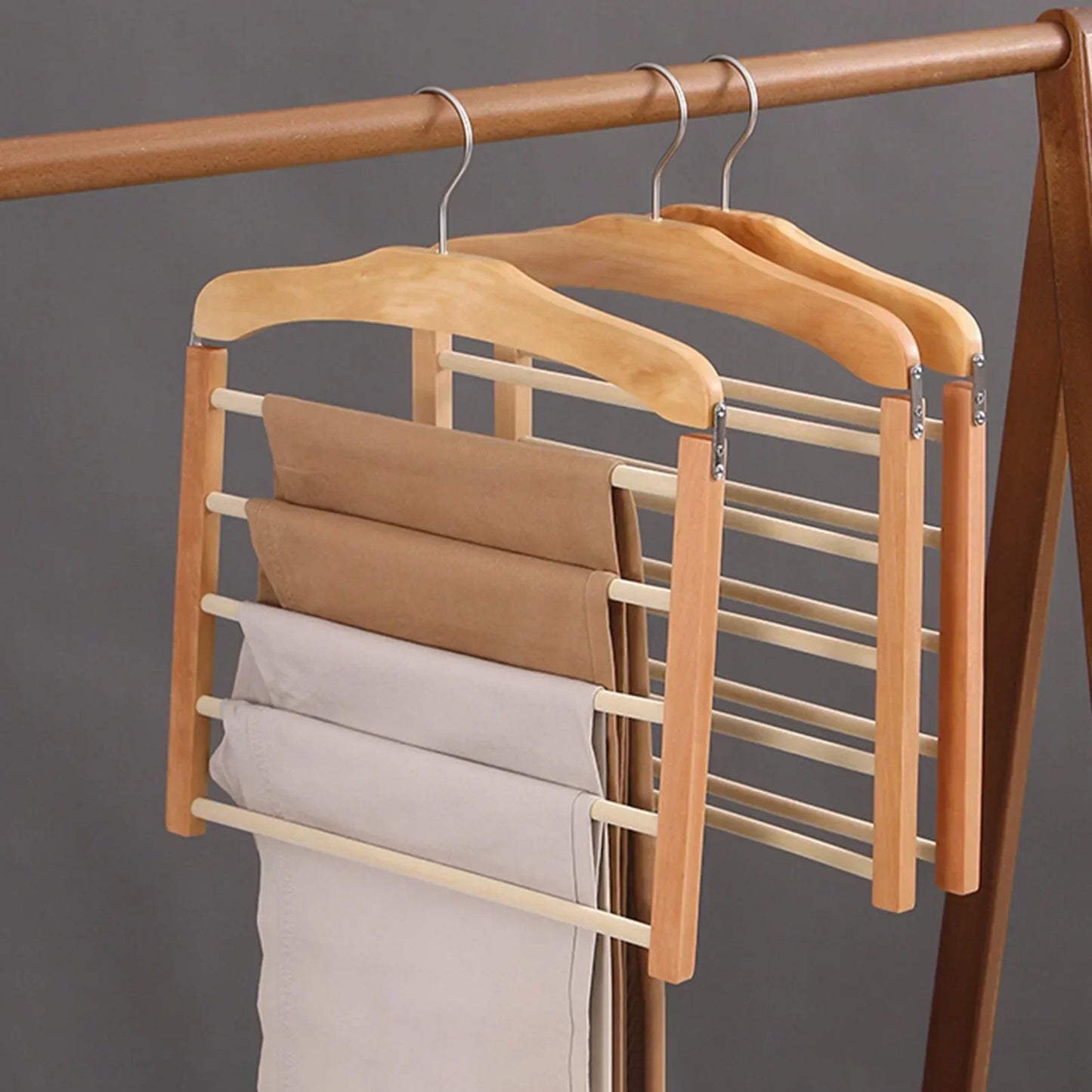 Space Saving Closet Pants Hanger Organizer