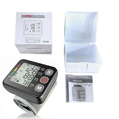 Accurate Wrist Blood Pressure Tracker with LCD Screen