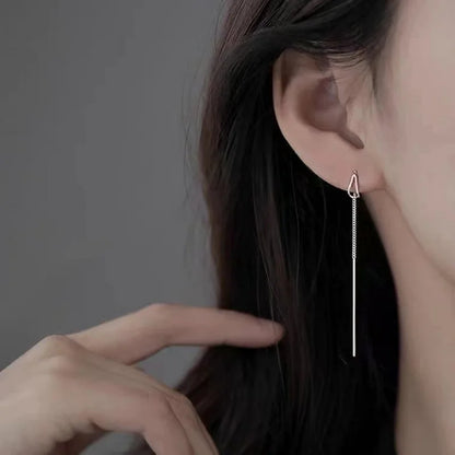 Chic Minimalist Bar Drop Earrings