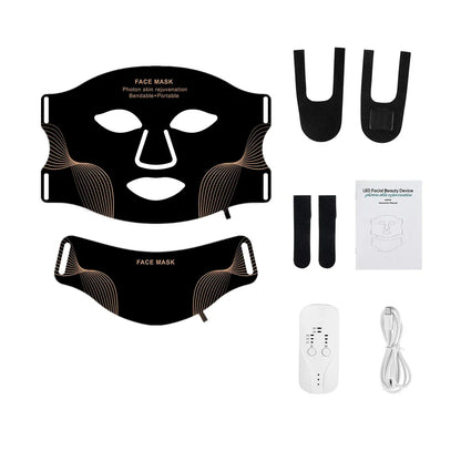Colorful LED Facial & Neck Mask – Intensive Light Therapy