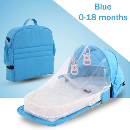Compact Collapsible Baby Travel Bed Backpack