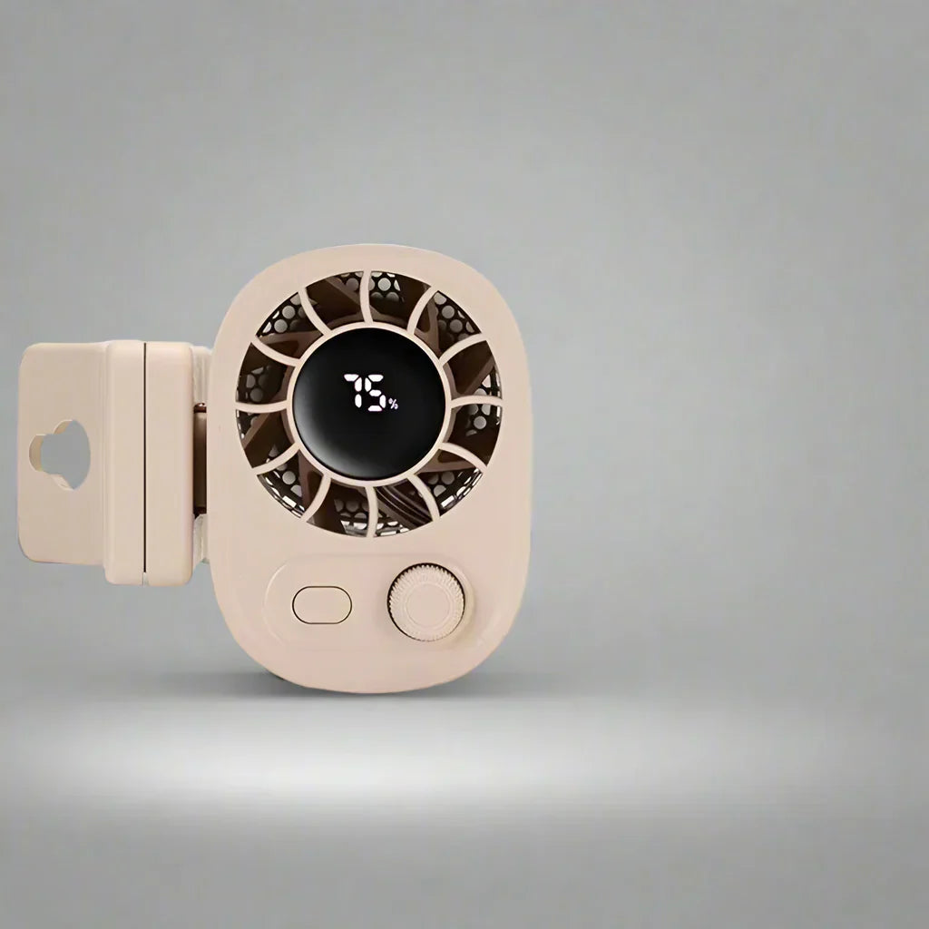 Compact Car Air Fan with 360 Rotation & Adjustable Speed