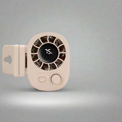 Compact Car Air Fan with 360 Rotation & Adjustable Speed