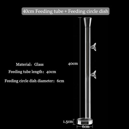 Clear Acrylic Fish Tank Feeding Tube