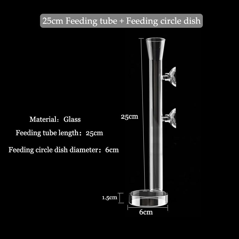 Clear Acrylic Fish Tank Feeding Tube