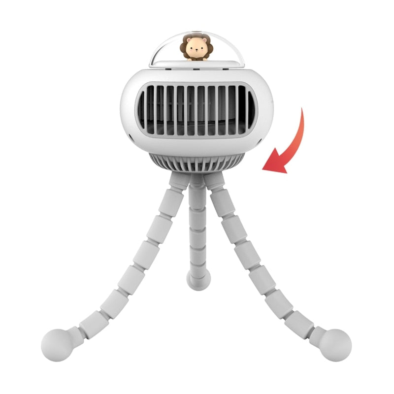 Compact Lightweight Baby Carriage Fan