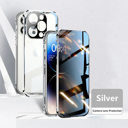 Clear Full Body Anti-Spy Magnetic Phone Cover