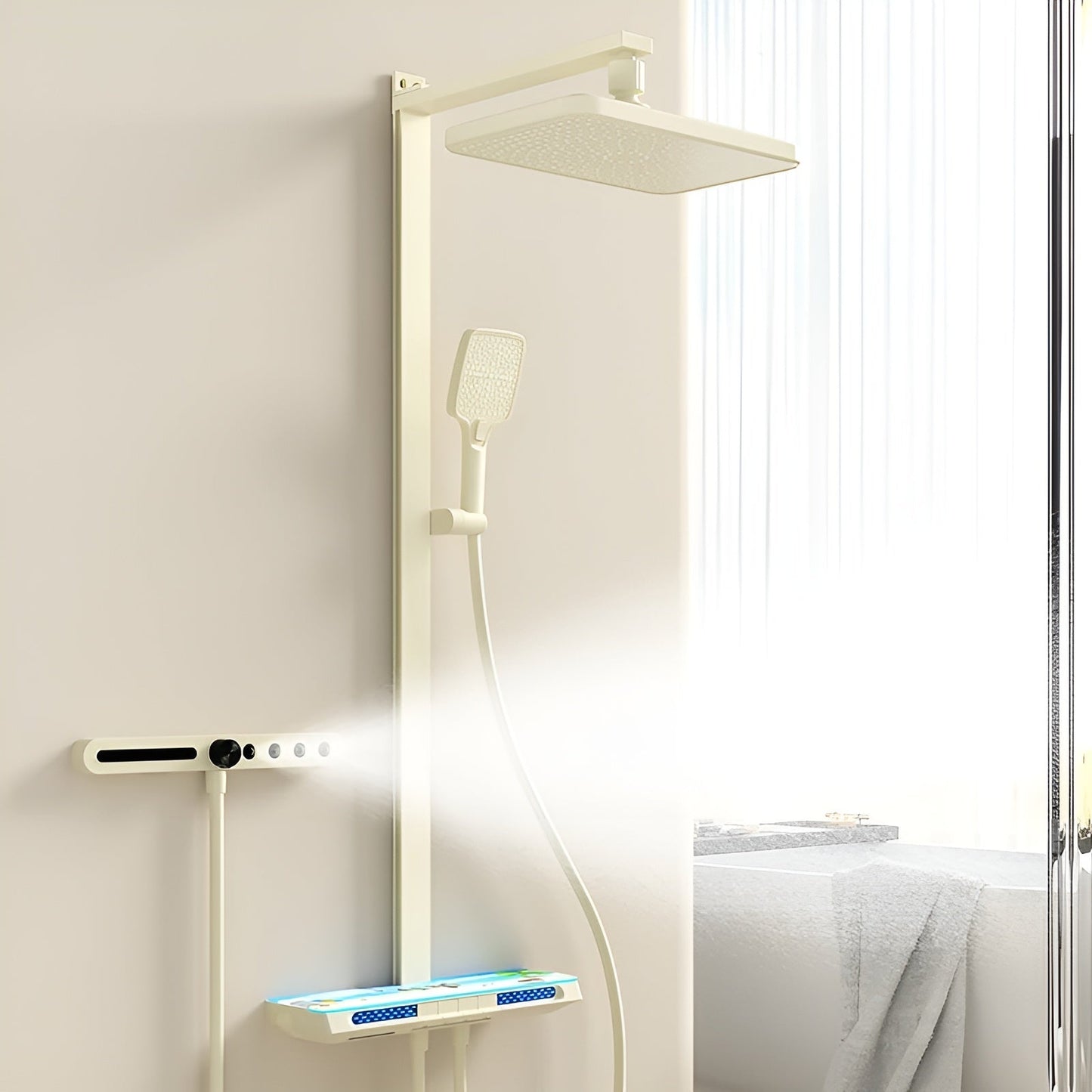 Temperature Control Rain Shower Head Set