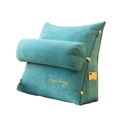 Comfortable Bed Pillow for Reading and TV Support