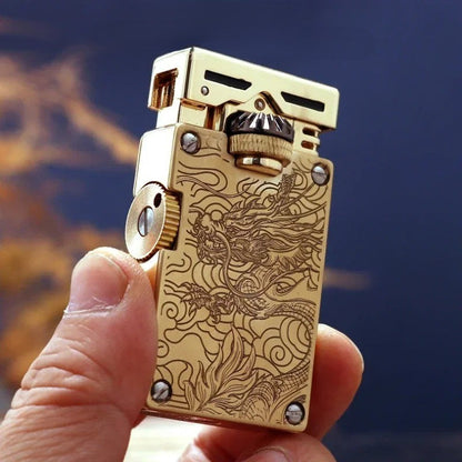 Classic Fire Dragon Gas Lighter - Pexav