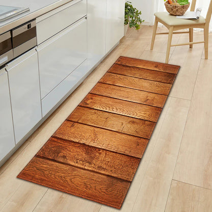 Classic Wooden Style Anti-slip Area Rugs