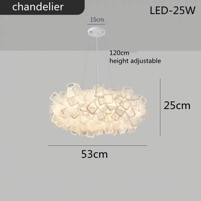 Bright Floral LED Adjustable Ceiling Light Fixture