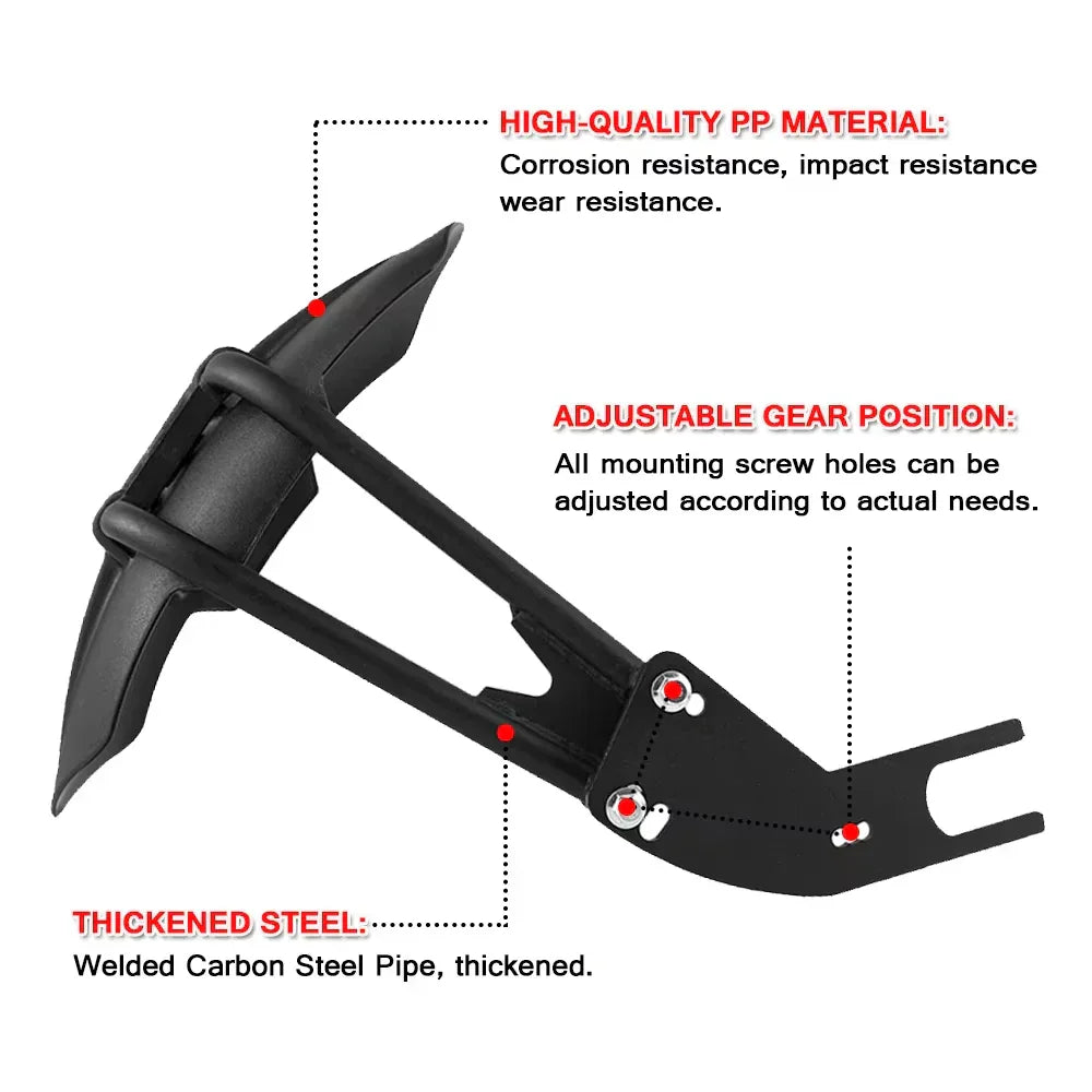 Tough Bike Rear Mudguard with Durable Steel Mount