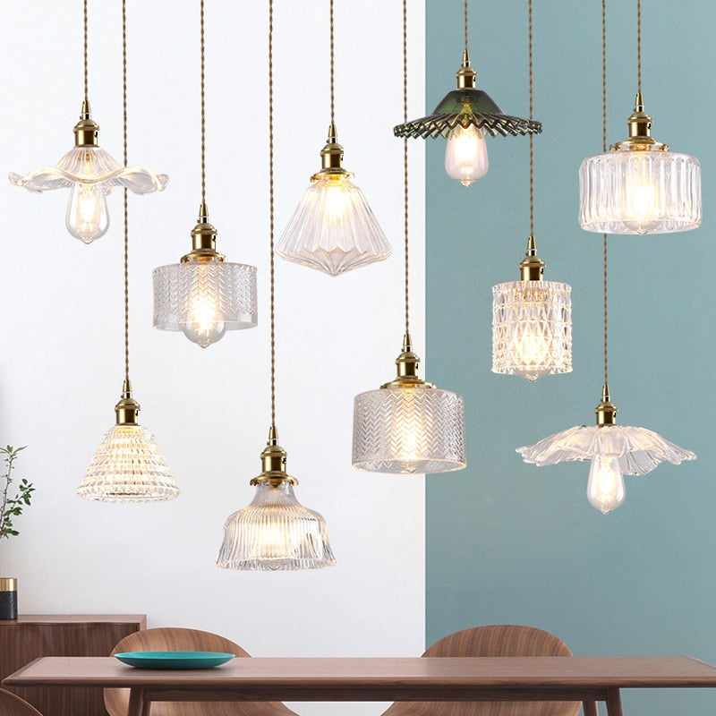Clear Glass Drop Pendant Light - Pexav