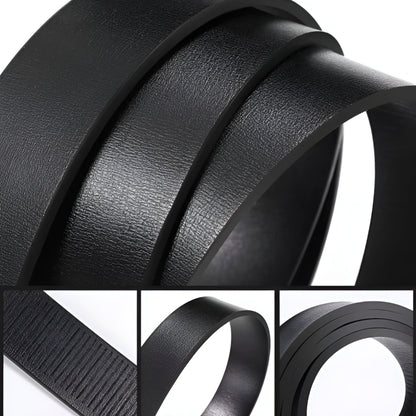Classic Leather Men's Belt – Durable Cowhide with Zinc Alloy Buckle for Formal and Casual Wear-5