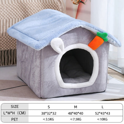 Cozy Removable Soft Pet Bed House