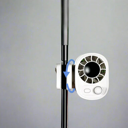 Compact Car Air Fan with 360 Rotation & Adjustable Speed