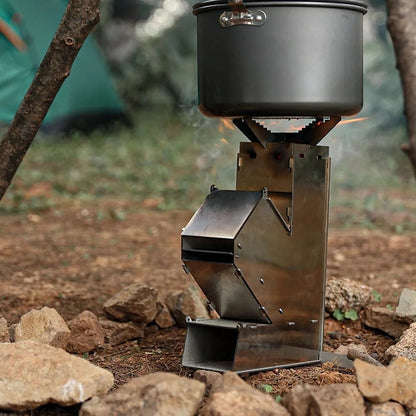Compact Camping Wood Fired Portable Heater Stove