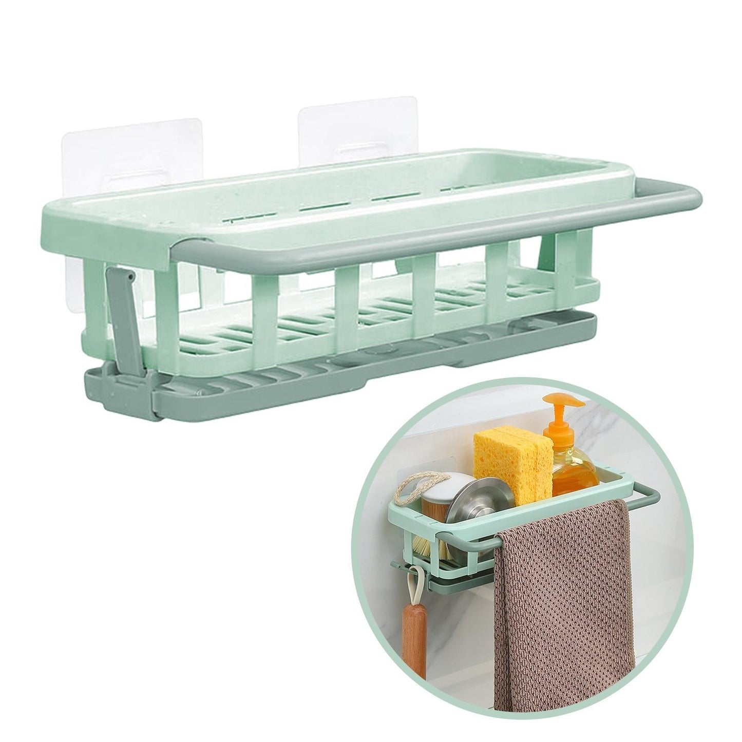 Space Saving Kitchen Sink Storage Holder Rack
