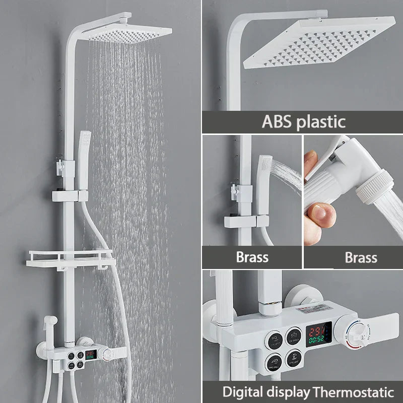 Advanced Temperature Control Luxury Shower Head Set