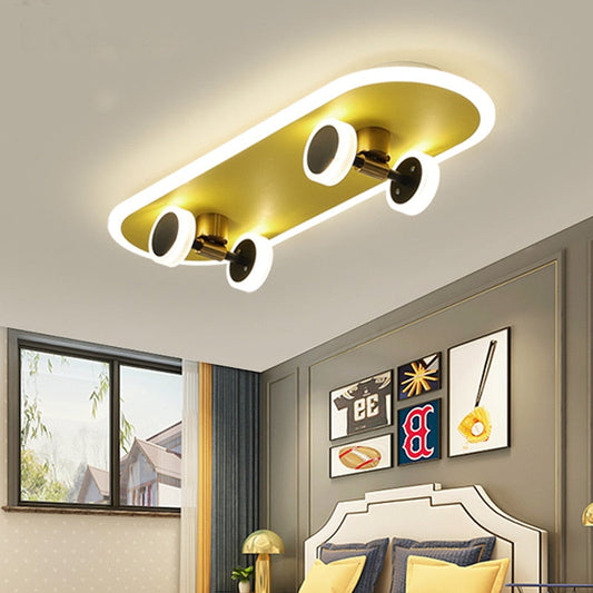 Unique Skateboard Style LED Ceiling Lamp - Pexav