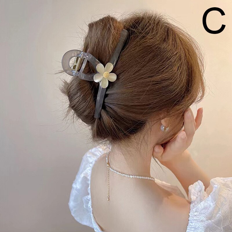 Bright Floral Hair Claw Accessory