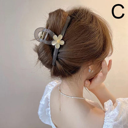 Bright Floral Hair Claw Accessory
