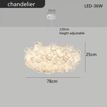 Bright Floral LED Adjustable Ceiling Light Fixture