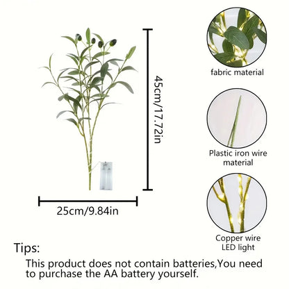 Realistic Greenery LED Table Lamp