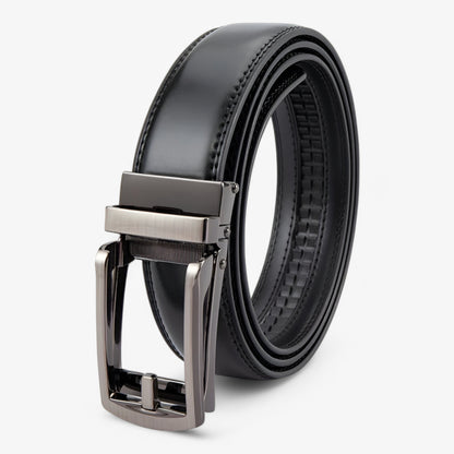 Premium Leather Men's Belt with Metal Buckle - Pexav