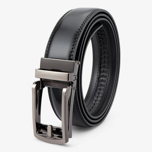 Premium Leather Men's Belt with Metal Buckle - Pexav