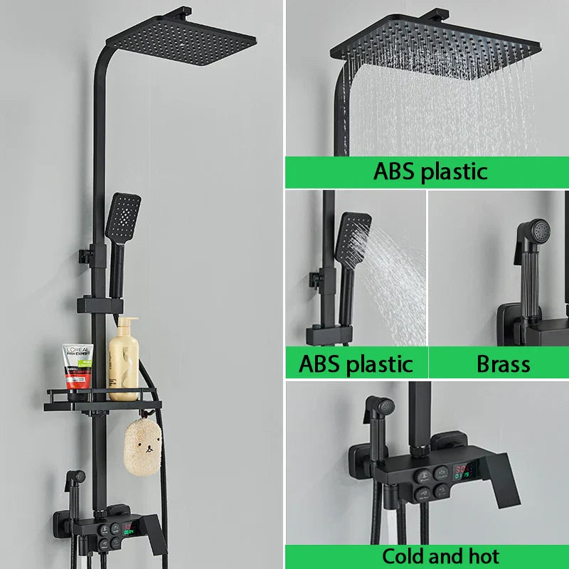 Advanced Temperature Control Luxury Shower Head Set