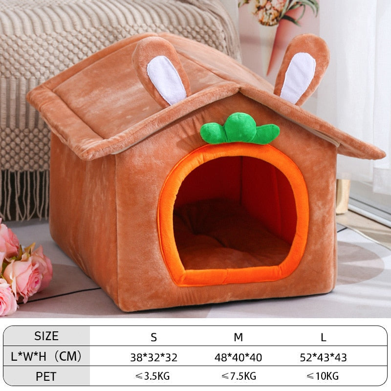 Cozy Removable Soft Pet Bed House
