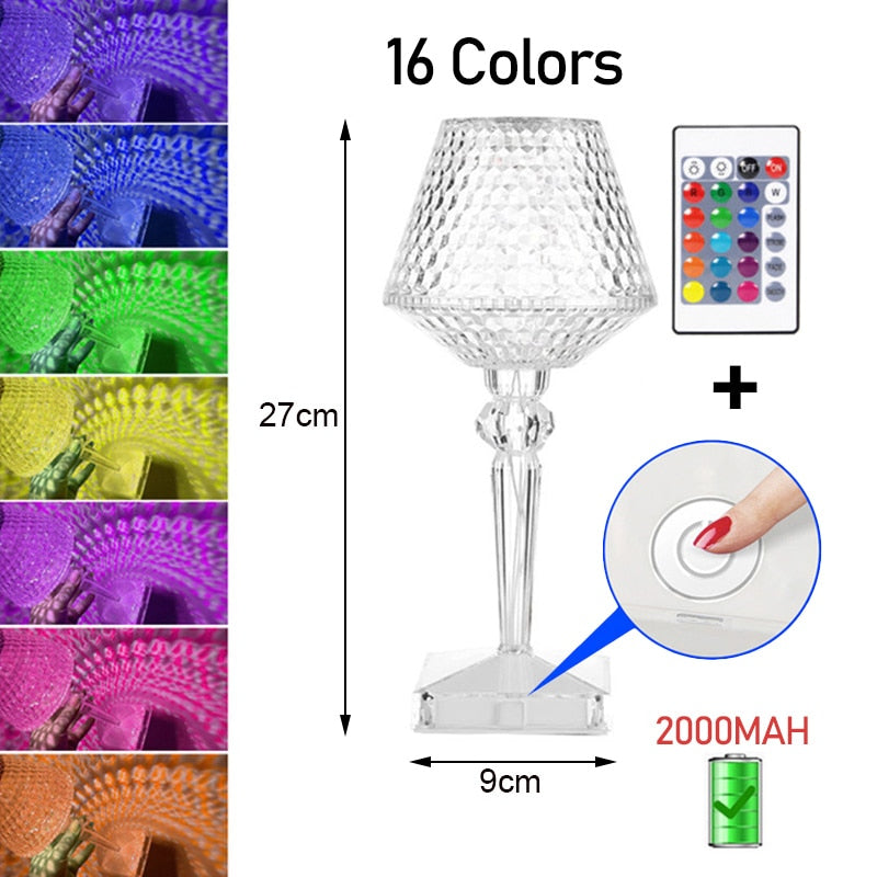 Sparkling Crystal LED Desk Lamp