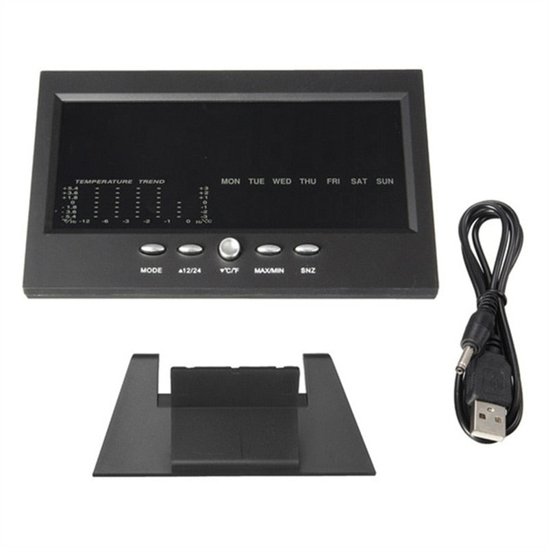 Digital LCD Atomic Weather Clock Radio