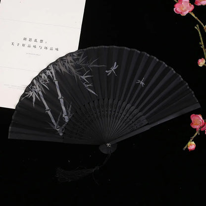Classic Oriental Floral Folding Fan