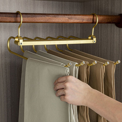 Compact Closet Pants Hanger – Slim Aluminum Organizer - Pexav
