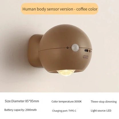 Compact Adjustable USB Wall Light Lamp
