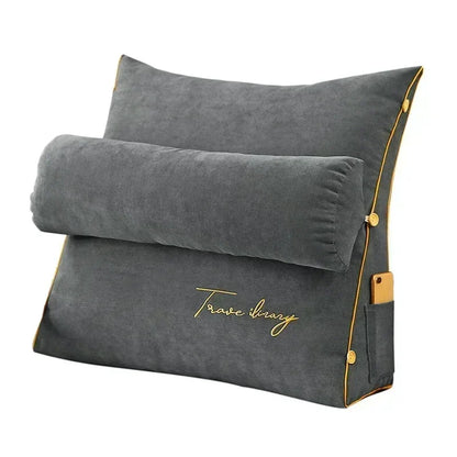 Comfortable Bed Pillow for Reading and TV Support